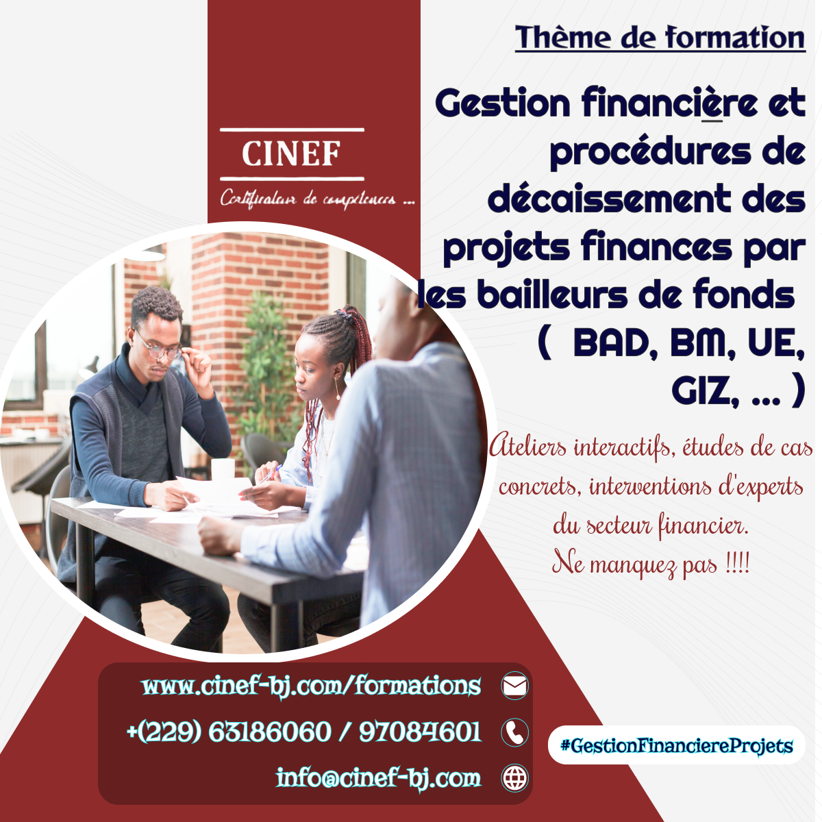 GESTION FINANCIERE ET PROCEDURES DE DECAISSEMENT DES PROJETS FINANCES PAR LES BAILLEURS DE FONDS (BAD, BM, UE, GIZ, ...)